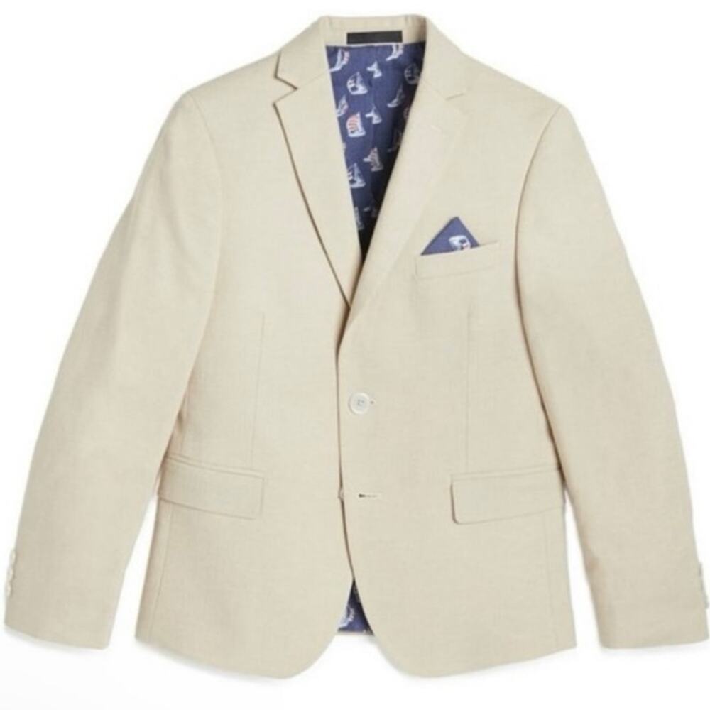 Lauren Ralph Lauren sports Jacket Nautical Linen Blend Blazer matching pants